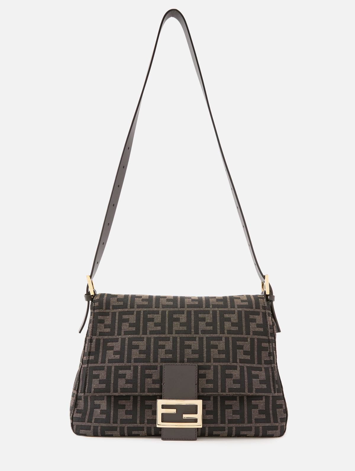 Flap Shoulder Bag,FENDI,TABACCO DARK BROWN,Image 3