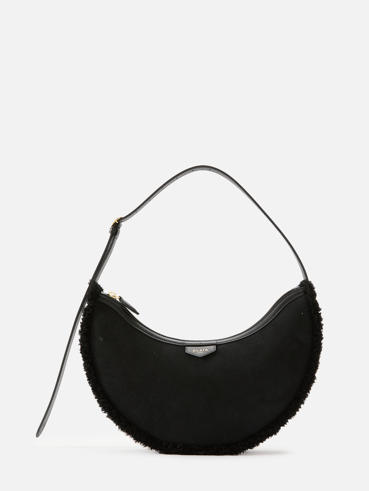 Lune Shearling Bag,ALAIA,NOIR,Image 1