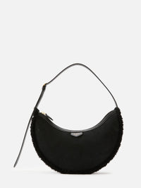 Lune Shearling Bag,ALAIA,NOIR,Image 1