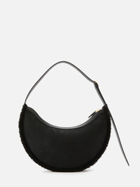 Lune Shearling Bag,ALAIA,NOIR,Image 2