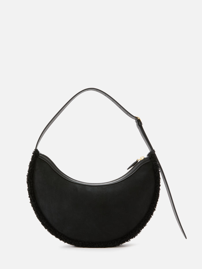 Lune Shearling Bag,ALAIA,NOIR,Image 1