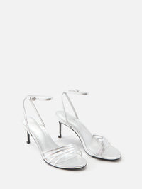 Ella Sandal 70mm,BLACK SUEDE STUDIO,SILVER,Image 2