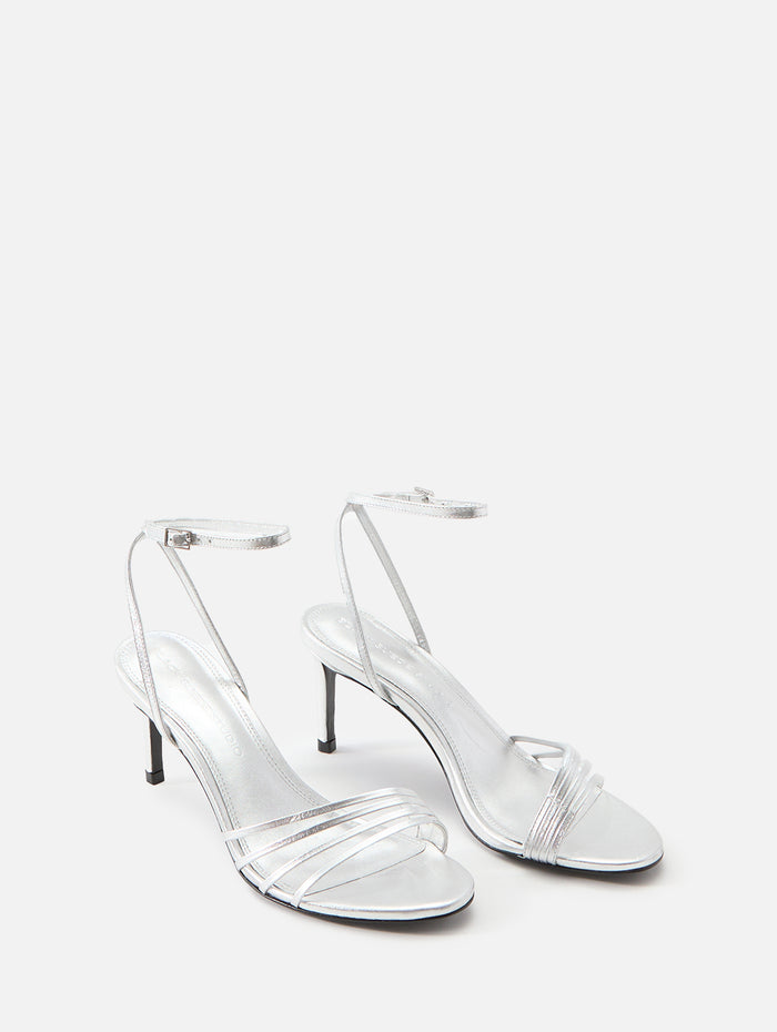 Ella Sandal 70mm,BLACK SUEDE STUDIO,SILVER,Image 1