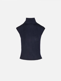 Funnel Neck Sleeveless Top,TWP,BLUE NIGHTS,Image 1