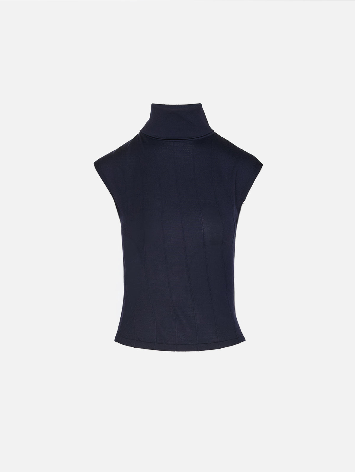 Funnel Neck Sleeveless Top,TWP,BLUE NIGHTS,Image 2