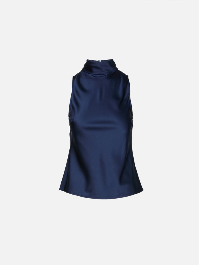 Palmer Short Sleeve Blouse,ELYSEWALKER LABEL,MARINE BLUE,Image 1