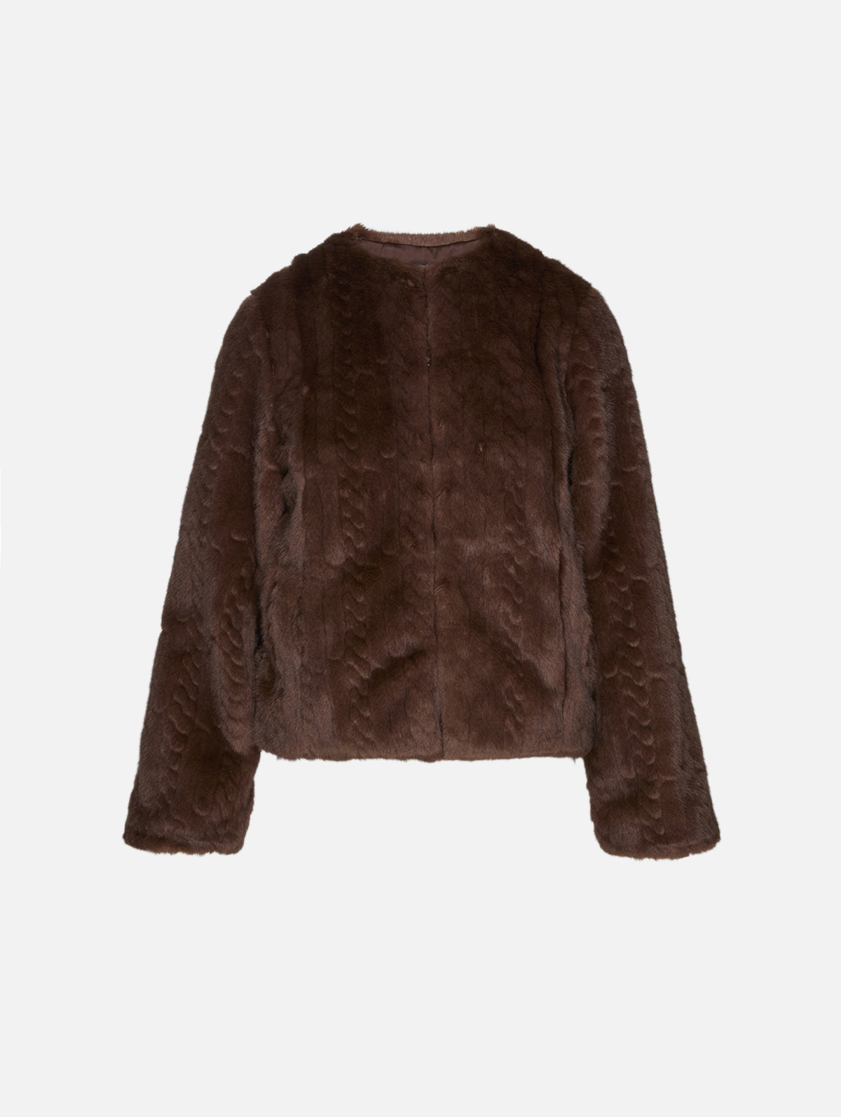 Paloma Braided Jacket,ELYSEWALKER LABEL,CHOCOLATE,Image 1