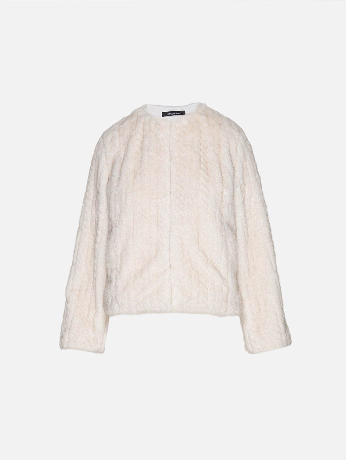 Paloma Braided Jacket,ELYSEWALKER LABEL,IVORY,Image 1