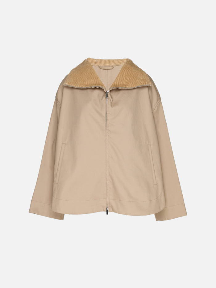 Zipped Country Jacket,TOTÉME,FAWN,Image 1