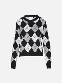 Antoni Argyle Sweater,LISA YANG,BLACK/CREAM,Image 1