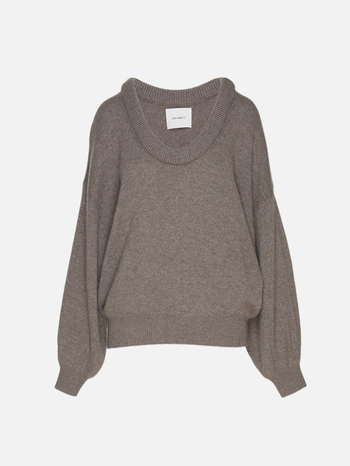 Doria Sweater,LISA YANG,TRUFFLE,Image 1