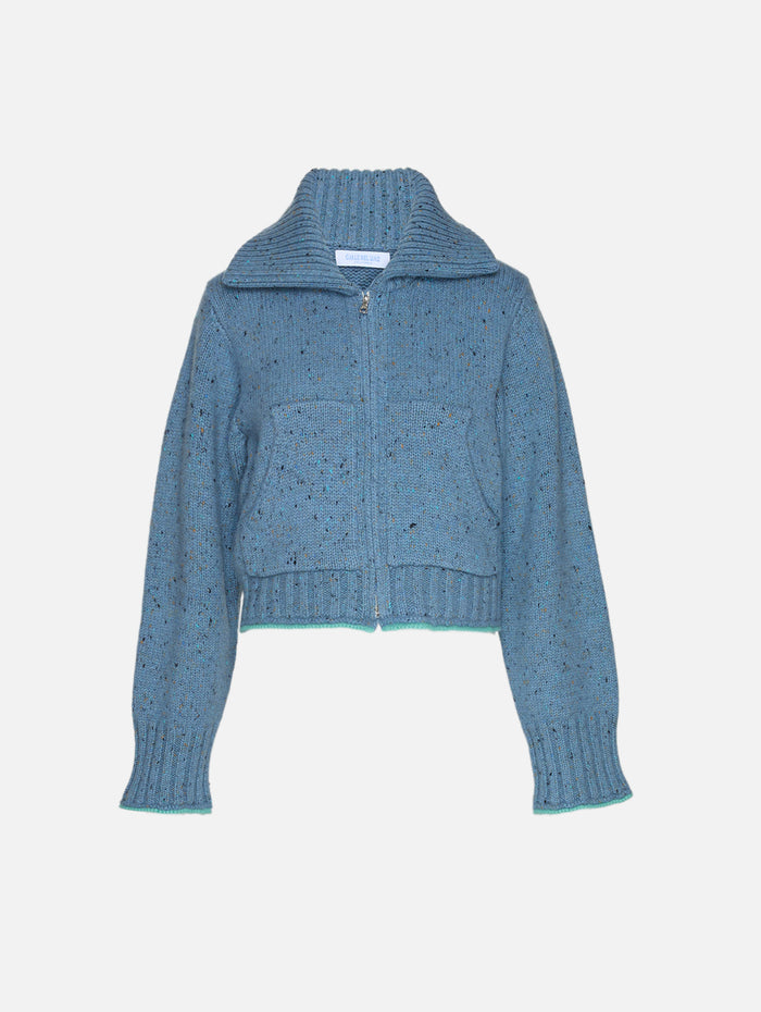 Donegal Zip Up Sweater,CALLE DEL MAR,DUSK/TOURMALINE,Image 1