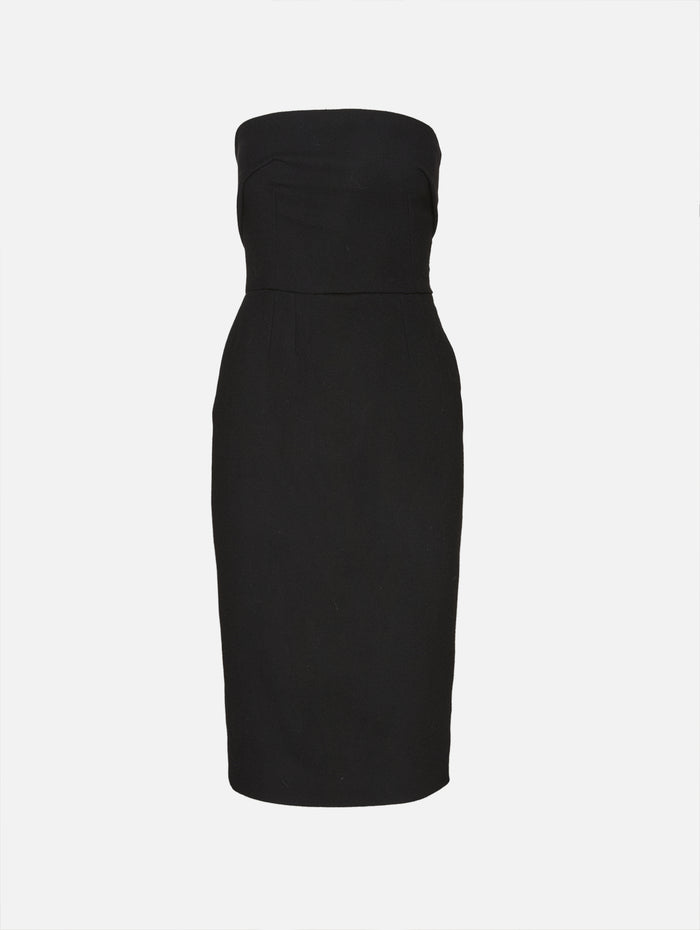 Strapless Dress,DOLCE & GABBANA,BLACK,Image 1