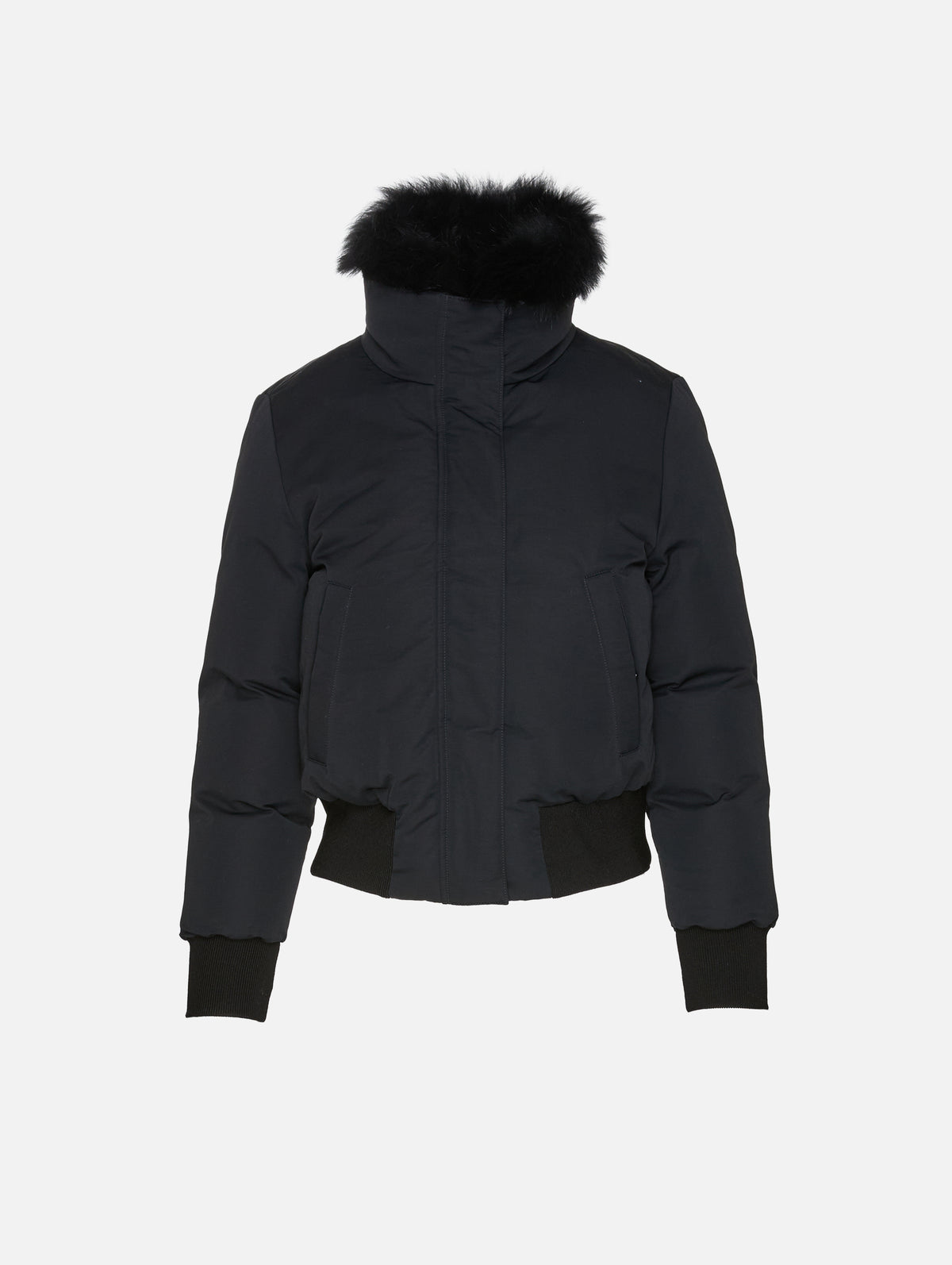 High Neck Jacket,GUCCI,BLACK,Image 2