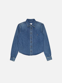 Denim Day Shirt,SAINT LAURENT,REEF BLUE,Image 1