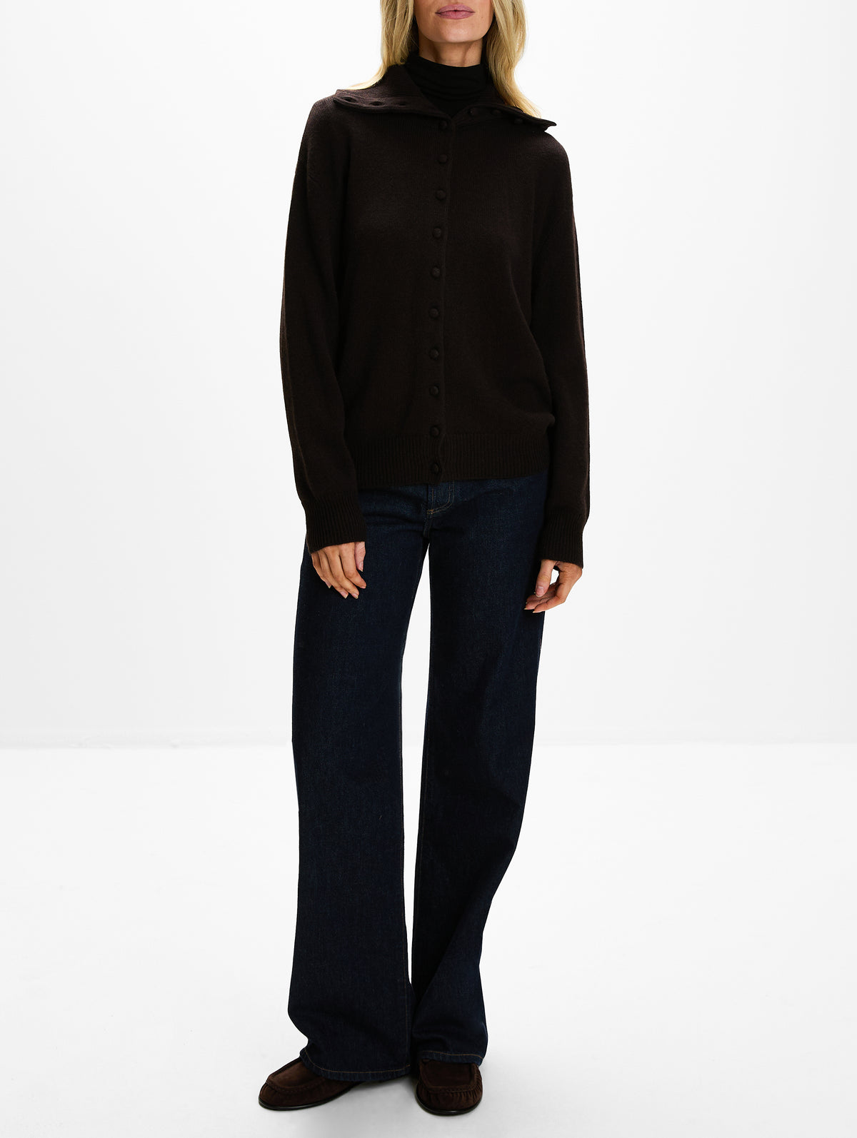 Denie Cardigan,LISA YANG,DARK OAK,Image 2
