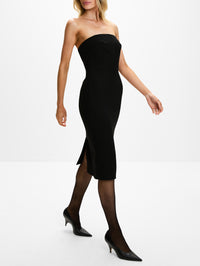 Strapless Dress,DOLCE & GABBANA,BLACK,Image 3
