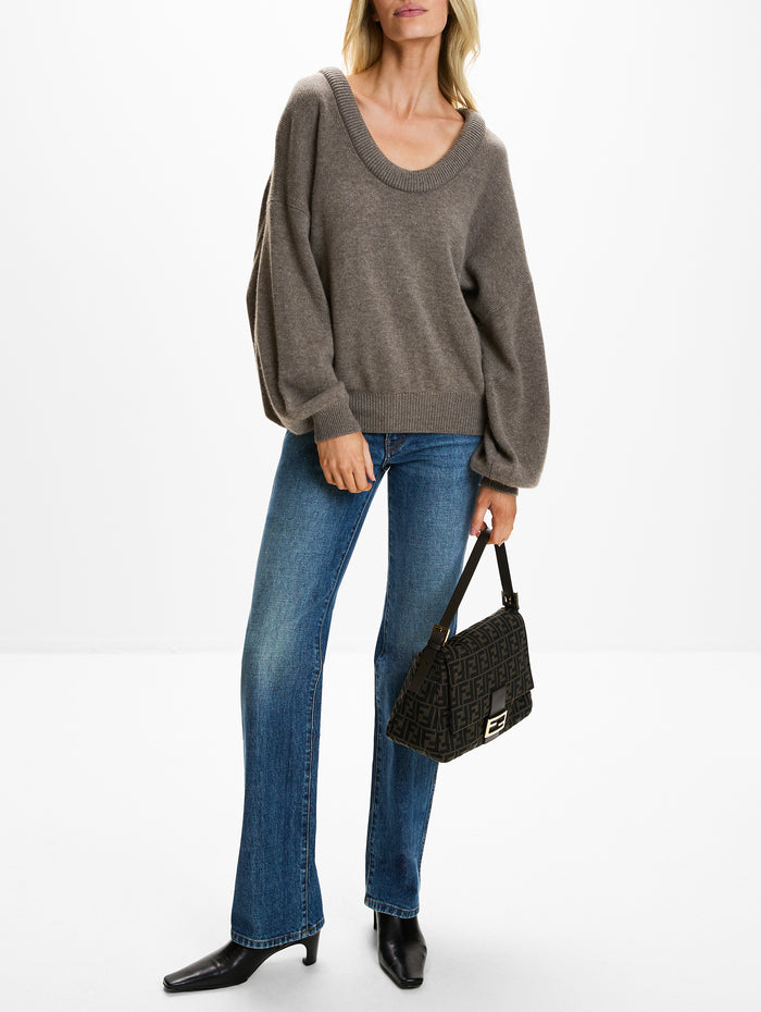 Doria Sweater,LISA YANG,TRUFFLE,Image 1