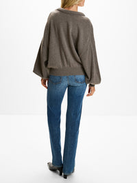 Doria Sweater,LISA YANG,TRUFFLE,Image 3