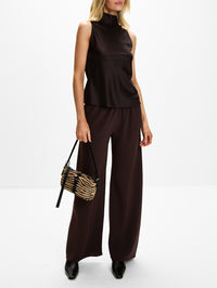 Palmer Sleeveless Blouse,ELYSEWALKER LABEL,CHOCOLATE PLUM,Image 2
