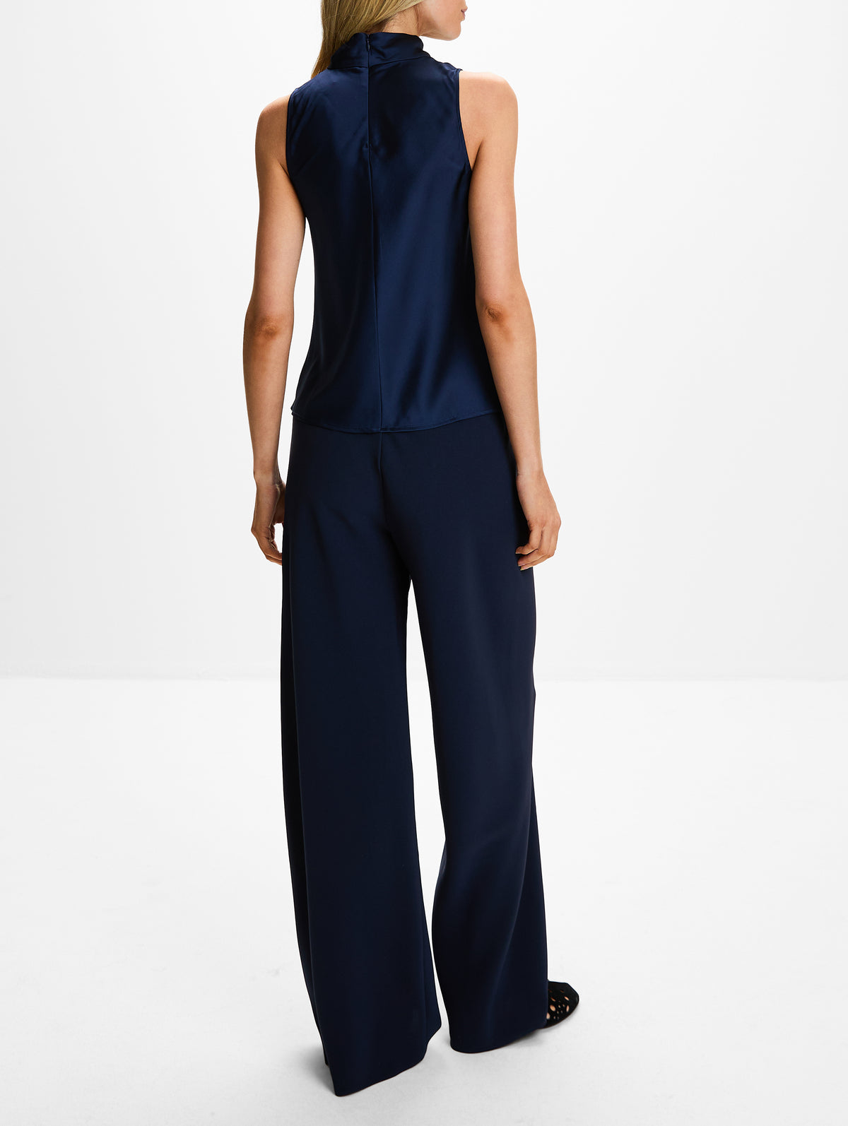 Palmer Sleeveless Blouse,ELYSEWALKER LABEL,MARINE BLUE,Image 3