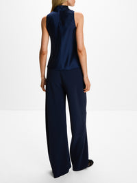Palmer Sleeveless Blouse,ELYSEWALKER LABEL,MARINE BLUE,Image 3