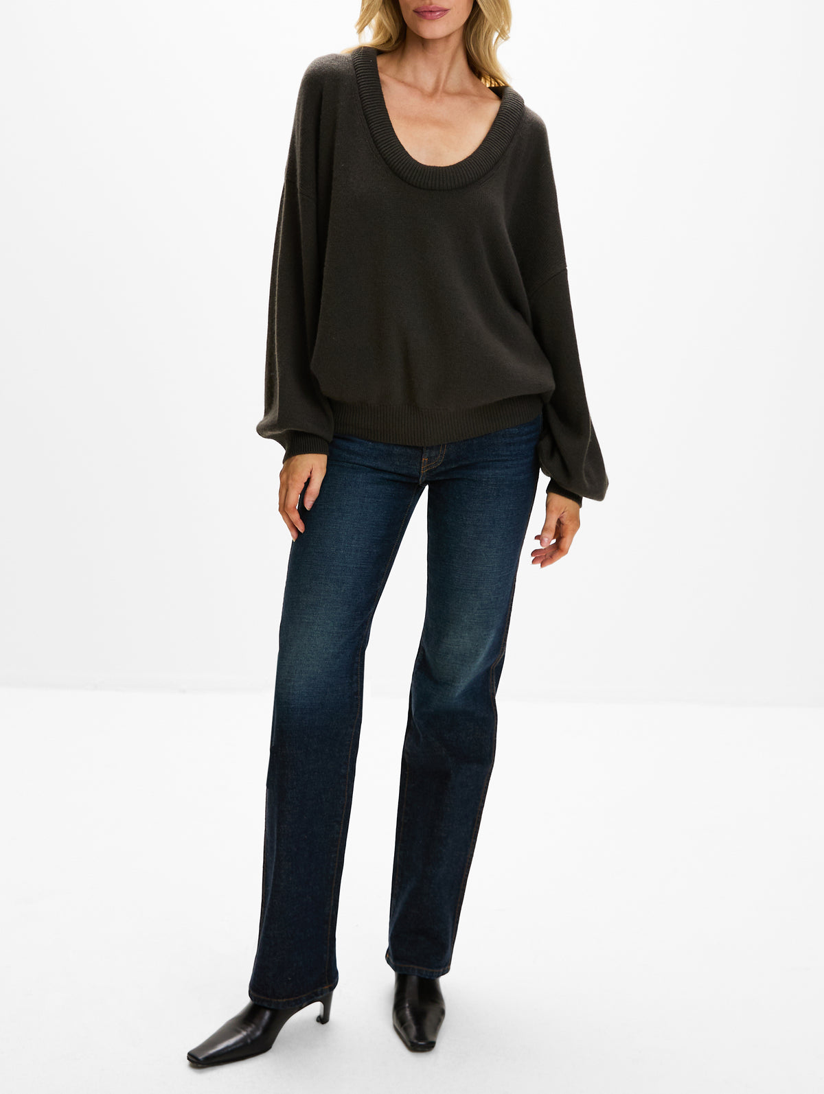 Doria Sweater,LISA YANG,DARK FERN,Image 2