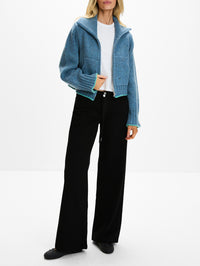 Donegal Zip Up Sweater,CALLE DEL MAR,DUSK/TOURMALINE,Image 2