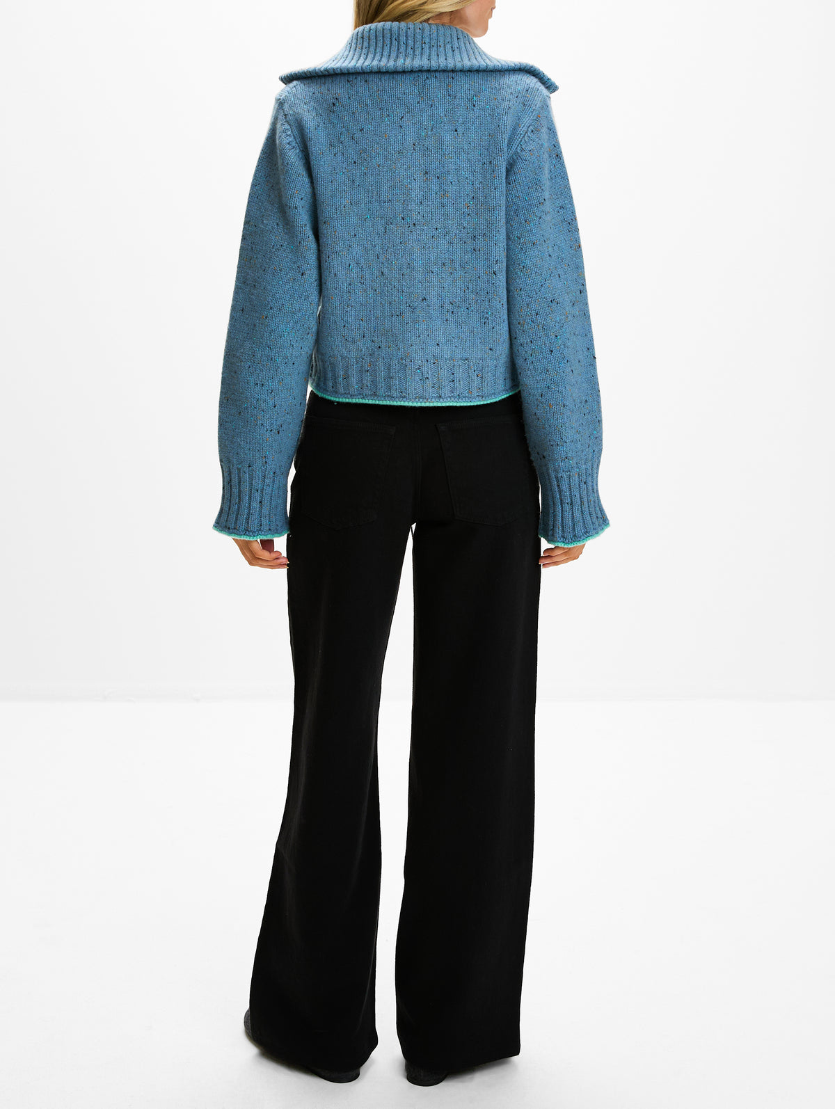 Donegal Zip Up Sweater,CALLE DEL MAR,DUSK/TOURMALINE,Image 3
