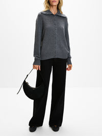 Lune Shearling Bag,ALAIA,NOIR,Image 2
