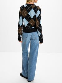 Skyler Cardigan,A.L.C.,SKY BLUE COMBO,Image 3