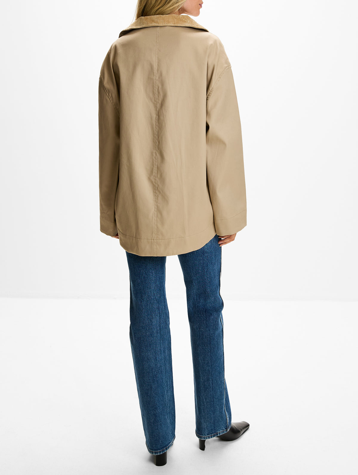 Zipped Country Jacket,TOTÉME,FAWN,Image 3