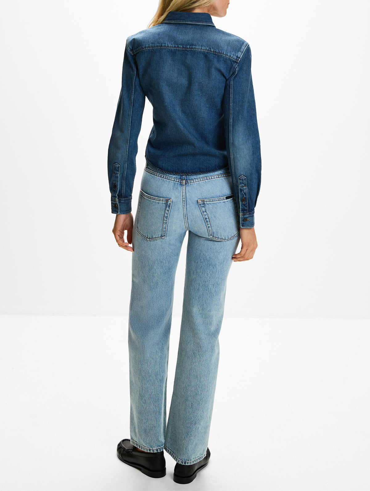 Denim Day Shirt,SAINT LAURENT,REEF BLUE,Image 3