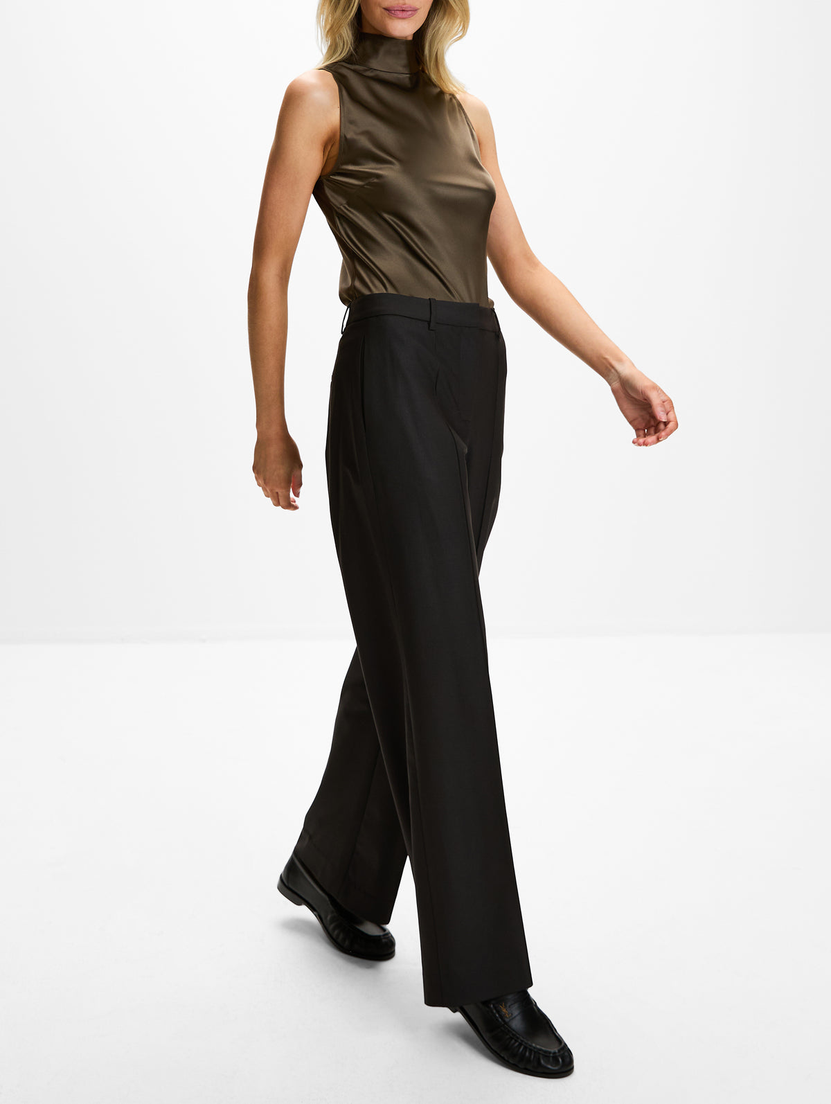 Isla Pant,TWP,CHOCOLATE,Image 3