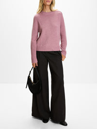 New Jill Crewneck Sweater,TWP,PLUM,Image 2