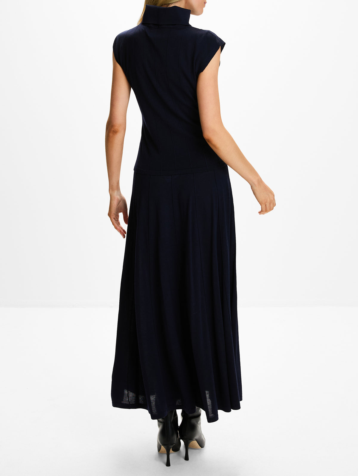 Funnel Neck Sleeveless Top,TWP,BLUE NIGHTS,Image 3