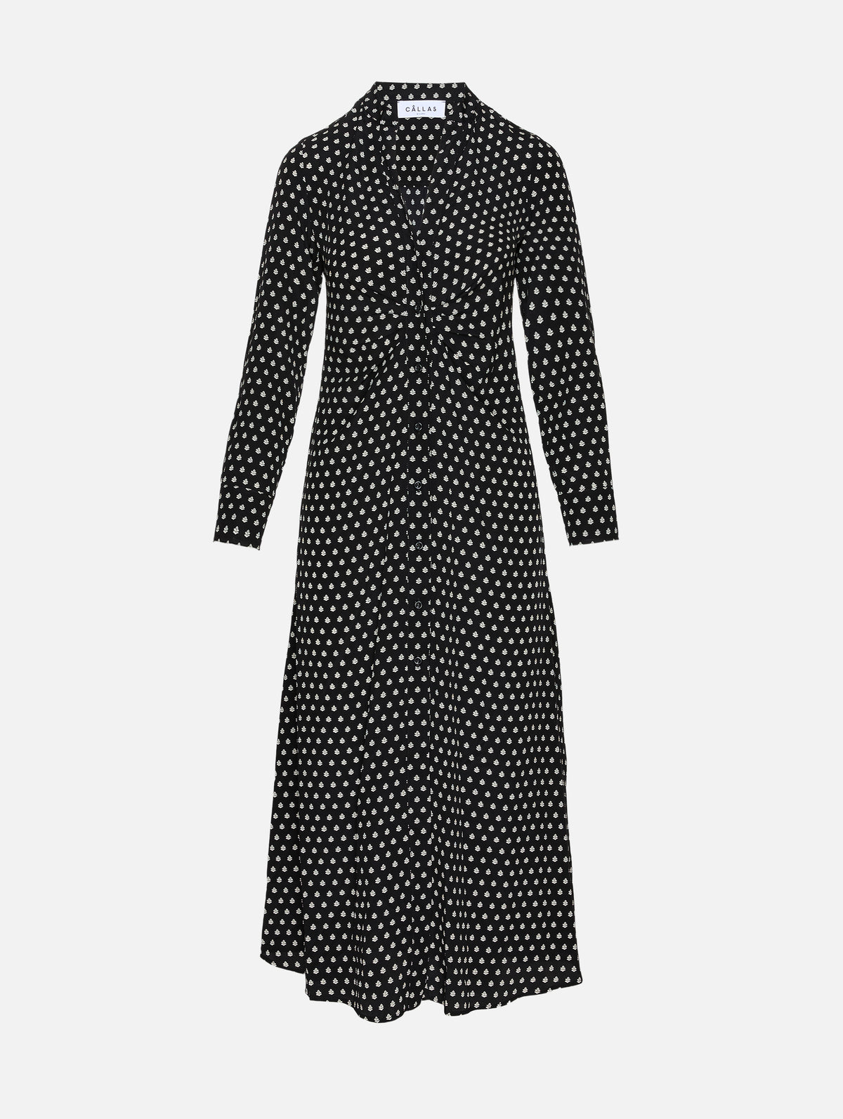 Genny Dress,CALLAS MILANO,BLACK DOTS,Image 1