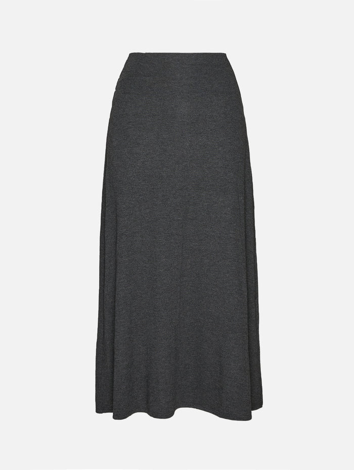 Lauren High Waist Midi Skirt,LESET,CHARCOAL,Image 1