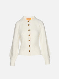 Grizzly Sculpted Cardigan,GUEST IN RESIDENCE,CREAM,Image 1