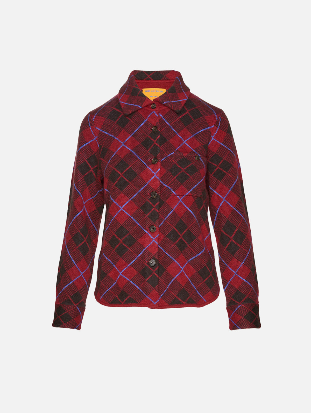 Dylan Plaid Shirt,GUEST IN RESIDENCE,CARMINE COMBO,Image 2