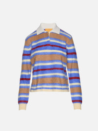 Grizzly Cropped Rugby Sweater,GUEST IN RESIDENCE,RESERVOIR COMBO,Image 1
