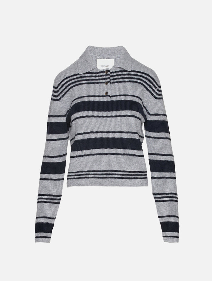 Tinna Stripes Sweater,LISA YANG,SANDERLING,Image 1