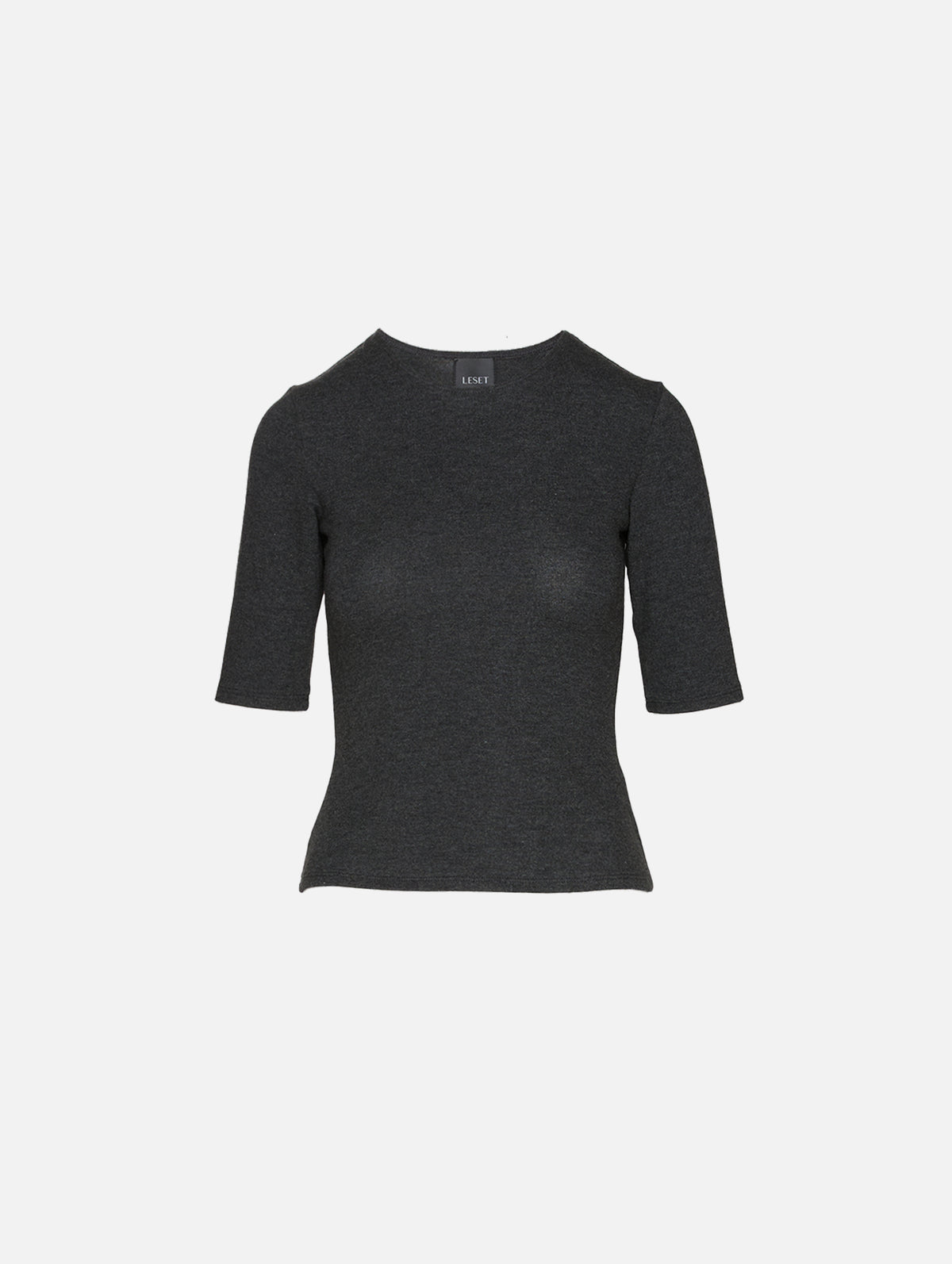 Lauren Tee,LESET,CHARCOAL,Image 2
