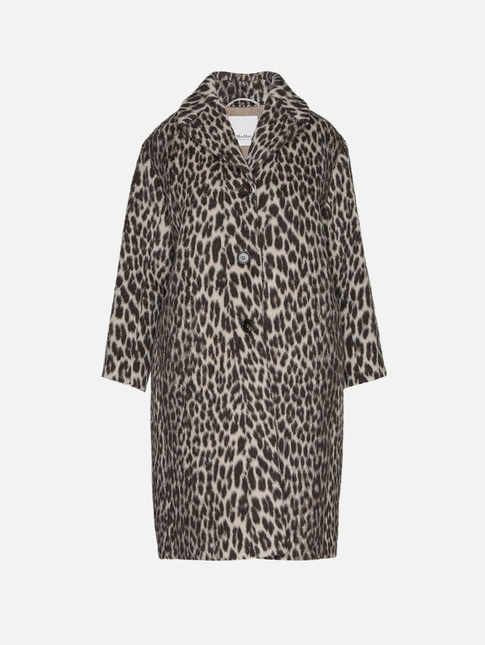 Coat,MAX MARA,ECRU SPOT,Image 1