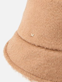 Shearling Bucket Hat,MAX MARA,CAMEL,Image 4