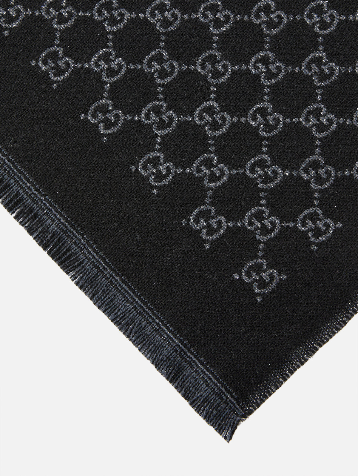 Stenmix Lux Scarf,GUCCI,BLACK LIGHT GREY,Image 2