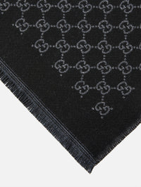 Stenmix Lux Scarf,GUCCI,BLACK LIGHT GREY,Image 2