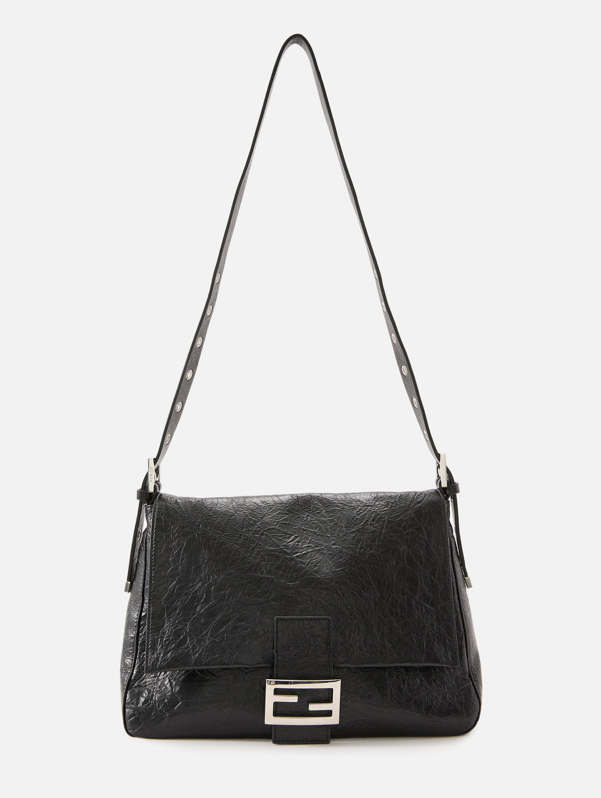 Flap Shoulder Bag,FENDI,BLACK,Image 4