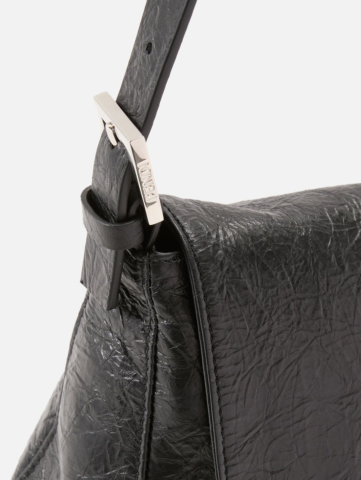 Flap Shoulder Bag,FENDI,BLACK,Image 6