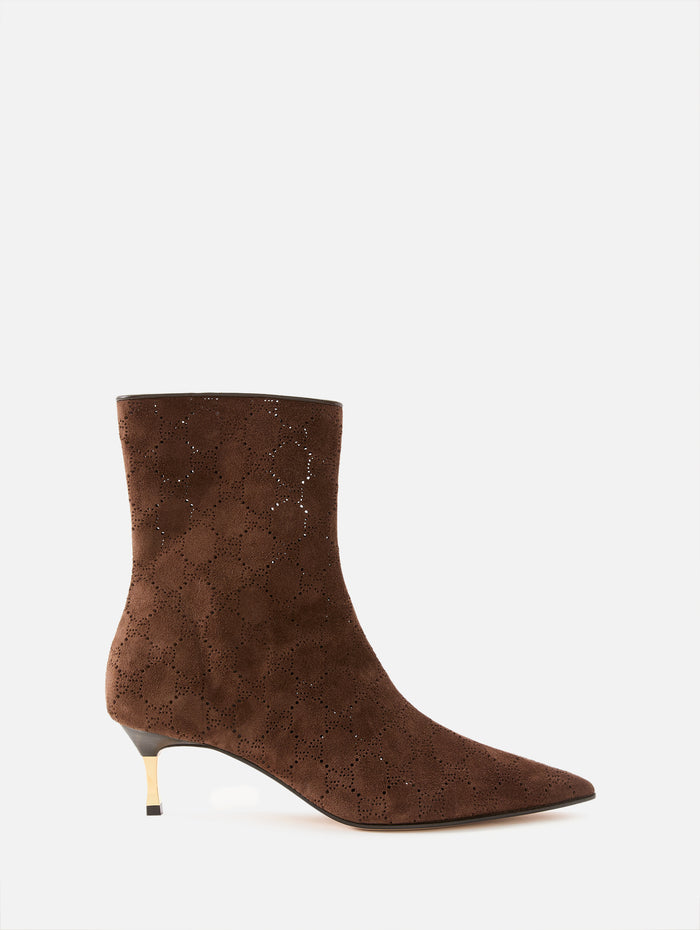 Bombshell Bootie 55mm,GUCCI,DARK BROWN,Image 1